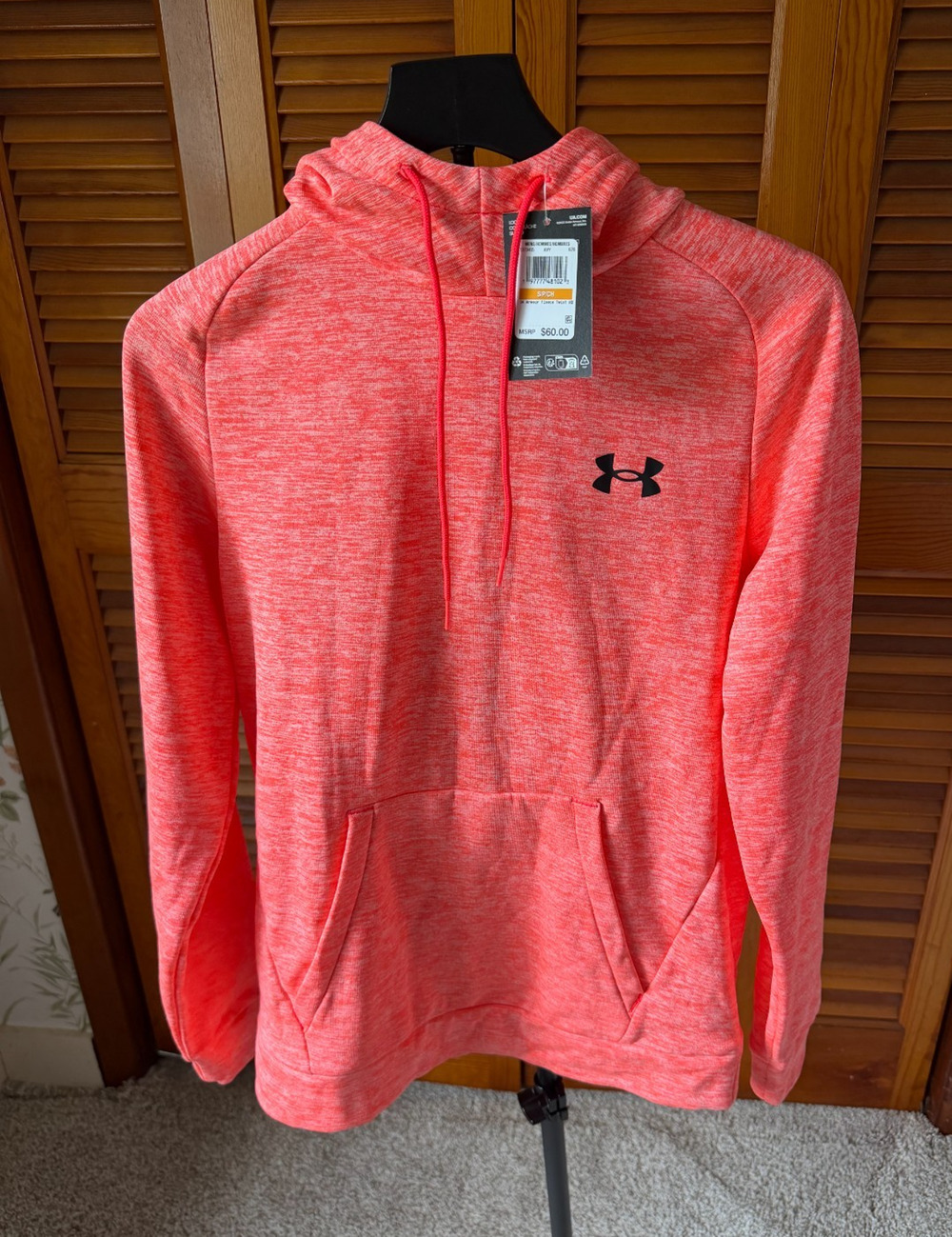 NWT Under Armour Mens Fleece Pullover Hoodie Size Small